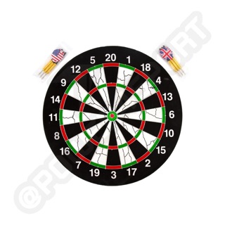 ภาพย่อรูปภาพสินค้าแรกของกระดานปาเป้าพร้อมลูกดอก ไม้อัด ขนาด 18นิ้ว Dart Board 18 BL-18123