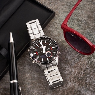 ภาพขนาดย่อของภาพหน้าปกสินค้าของแท้ นาฬิกาข้อมือ EDIFICE รุ่น EFV-C100 ประกัน CMG จากร้าน wanwela.watch บน Shopee