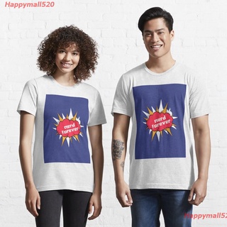 เสื้อยืดผ้าฝ้ายพิมพ์ลาย Happymall520 2022 Nerd Forever Essential T-Shirt saleเสื้อยืดผ้าฝ้าย จัดส่งทุกวัน