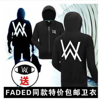 Alan Walker เสื้อแจ็คเก็ตแขนยาว มีฮู้ด สำหรับผู้ชาย