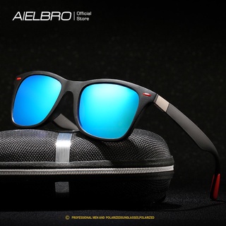 『READY STOCK』AIELBRO แว่นตากันแดดแฟชั่น Tr90 สําหรับผู้ชายผู้หญิงเลนส์ Polarized เหมาะกับการขับขี่