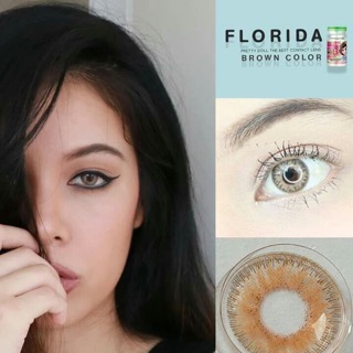 Florida Brown / Lamune Brown / Star3Tone Brown สายตาปกติ สายตาสั้น ค่าสายตา คละแบรนด์ สายฝอ ตาฝรั่ง คอนแทคเลนส์ บิ๊กอาย