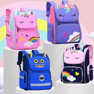 Cartoon Unicorn Backpack Students Schoolbag Boys Girls Bookbag Outdoor Travel Satchel