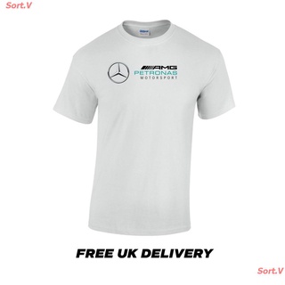 เสื้อยืดผ้าฝ้ายSort.V New เสื้อยืดพิมพ์ลาย Mercedes Benz Amg F 1 สําหรับผู้หญิง เสื้อยืดผ้าฝ้าย{W^L XL  XXL 3XL