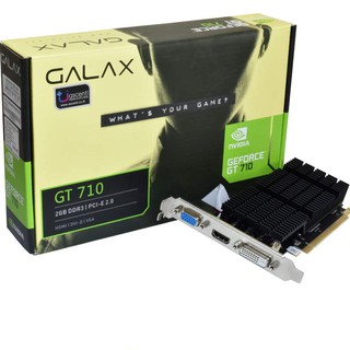 มื่อหนึ่ง ! VGA (การ์ดแสดงผล) GALAX GEFORCE GT 710 PASSIVE 2GB - 2GB DDR3 64-BIT สินค้ารับประกันศูนย์ 3 ปี