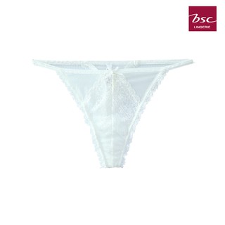 BSC Lingerie Panty กางเกงชั้นในเซ๊กซี่ ลูกไม้ ซีทรู รูปเเบบ จิสตริง - BU8361 BL,IV