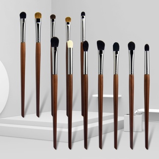 12pcs Eye Makeup Brush Set Animal Hair Eyeshadow Smudge Concealer Makeup Tool