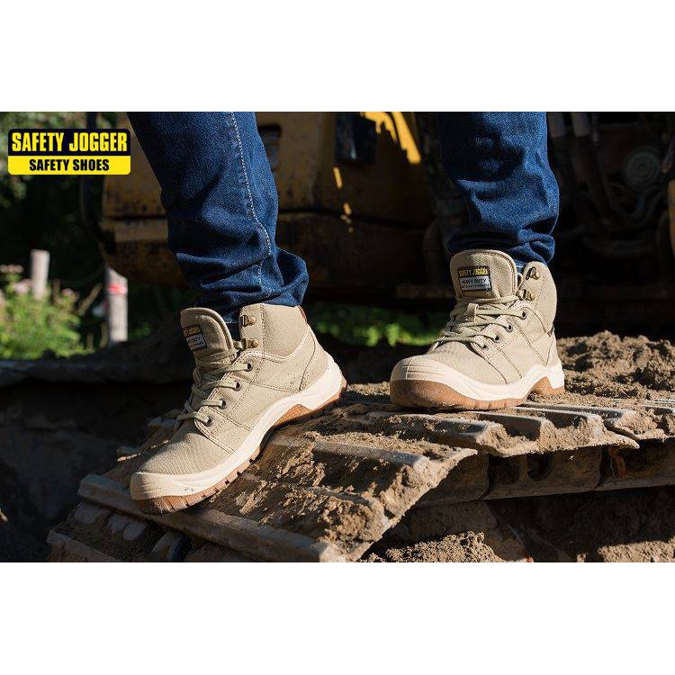 รองเท้า-safety-ทำงานหนัก-ลุยงานการช่างโยธา-ใส่ทำงานโรงงานคุมงาน-ปกป้องเท้าได้ดี-รุ่น-safe-1-สินค้าสีทราย