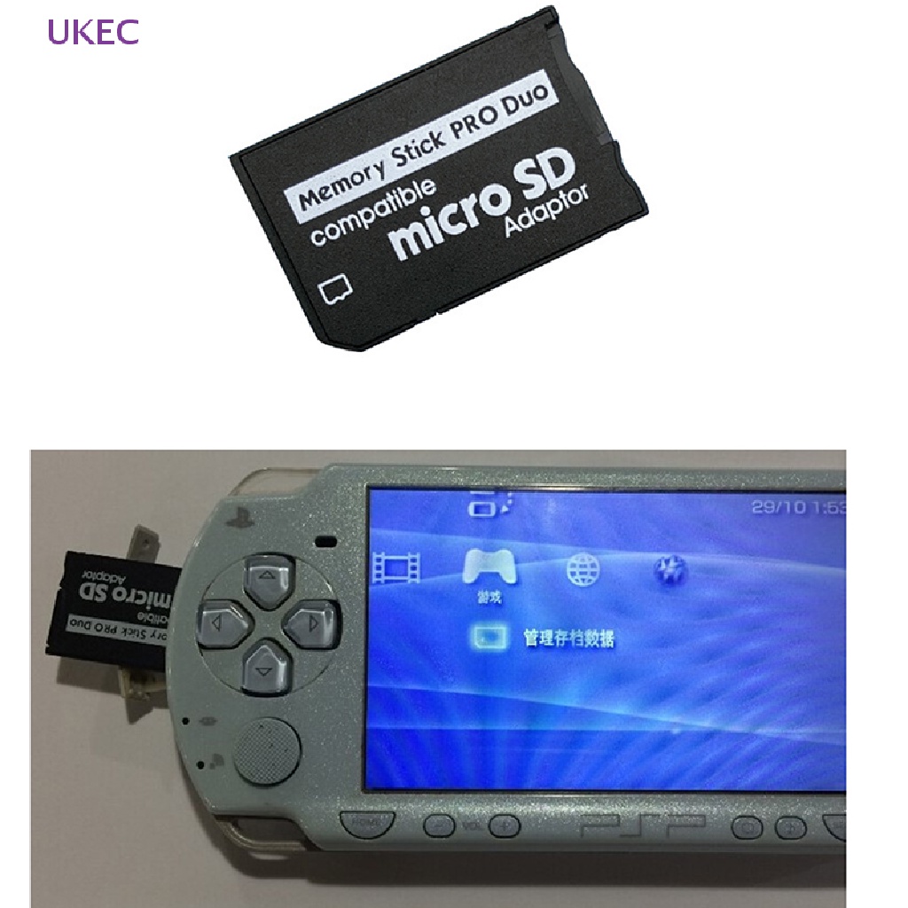 ukec-อะแดปเตอร์แปลง-micro-sd-sdhc-tf-เป็น-memory-stick-ms-pro-duo-psp-สําหรับ-sony-และ-psp-series