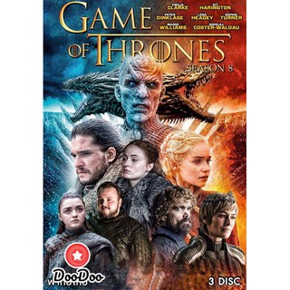 Game Of Thrones Season 8 มหาศึกชิงบัลลังก์ ปี 8 (6 ตอนจบ) [เสียง ไทย/อังกฤษ ซับ ไทย/อังกฤษ] DVD 3 แผ่น