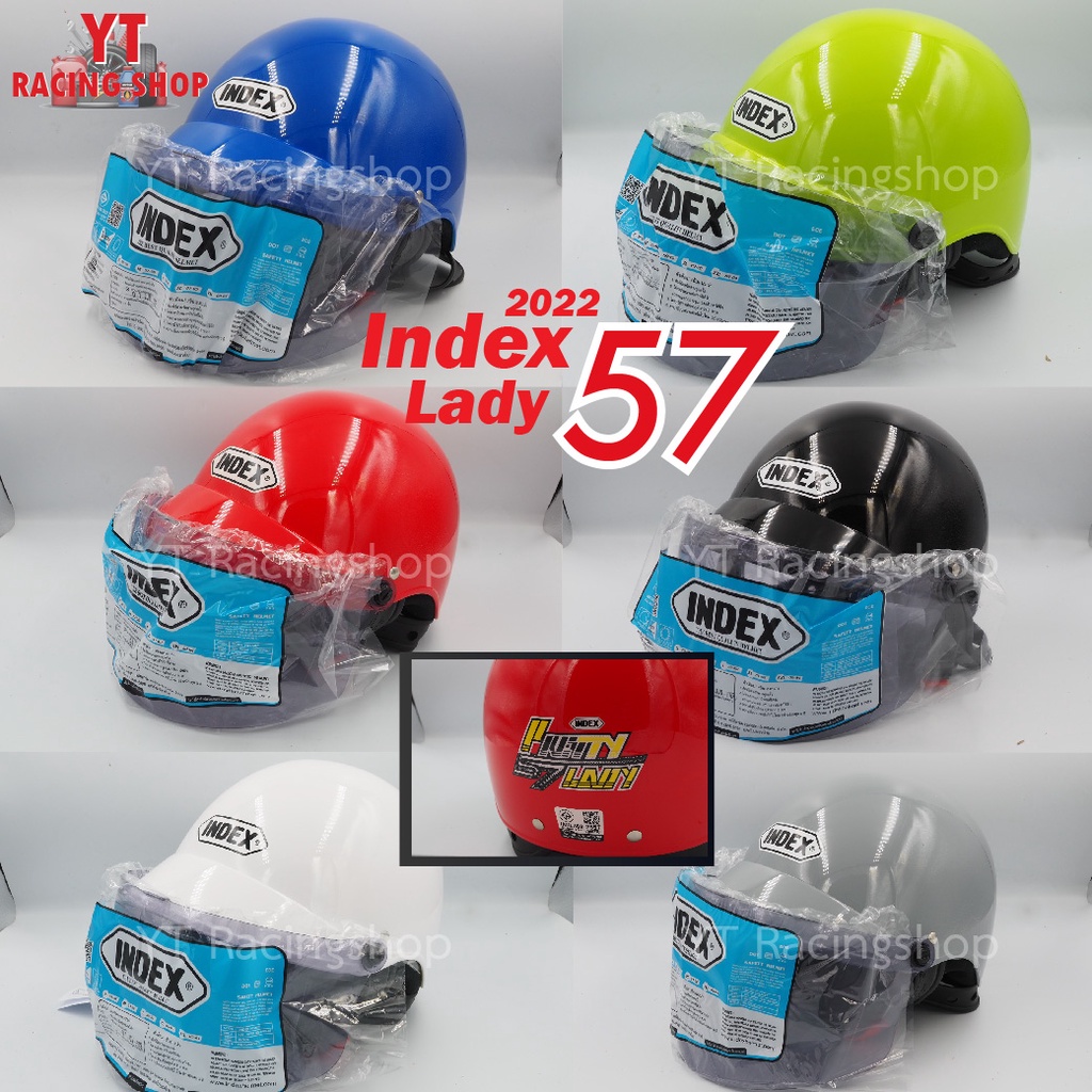ภาพหน้าปกสินค้าหมวกกันน็อคครึ่งใบ Index Lady 57 New 2022 Size M