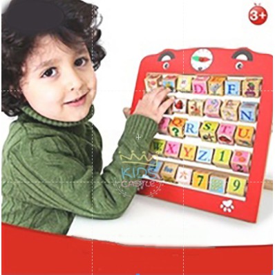 ของเล่นไม้-ของเล่นไม้เสริมพัฒนาการ-นับเลข-สอนภาษา-สอนดูนาฬิกา-alphabet-teaching-frame