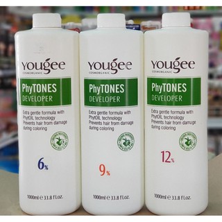 ํYougee PhyTones Developer ไฮโดรเจน ยูจี ดีเวลลอปเปอร์ ผสมครีมย้อมผม ไฟโทน 1000 ML