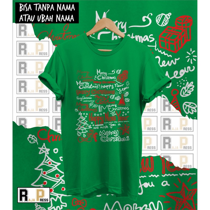 เสื้อยืดผ้าฝ้ายพิมพ์ลาย-เสื้อยืด-พิมพ์ลายคริสต์มาส-merry-christmas-santa-สําหรับเด็ก-และผู้ใหญ่-2022-2022