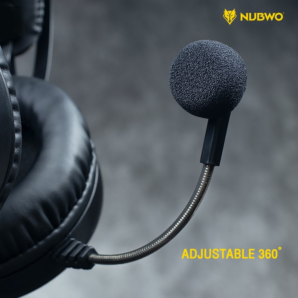 ภาพสินค้าหูฟังเกมมิ่ง Nubwo N1 PRO Gaming Headset หูฟังคอม หูฟัง Stereo ประกันศูนย์ 1 ปี จากร้าน huskshop บน Shopee ภาพที่ 3