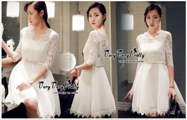 princes-white-lace-with-pearl-belt-dress