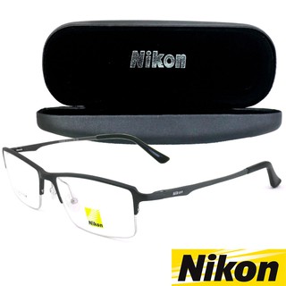 Nikon แว่นตา รุ่น CX-6285 C-2 สีเทา กรอบแว่นตา Eyeglass frame ( สำหรับตัดเลนส์ ) วัสดุ อลูมิเนียม Aluminium ขาสปริง