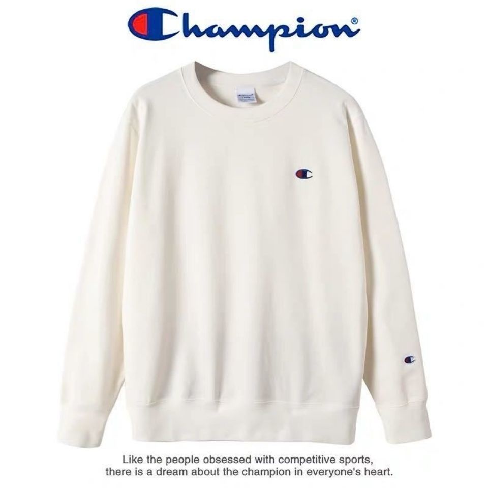Champion embroidered sweatshirt, multi-color, letter embroidery,cotton ...