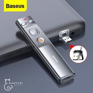 พร้อมส่ง🔥 Baseus รีโมทพรีเซนไร้สาย Type c + USB Wireless Remote Control Presentation Laser Pointer PPT