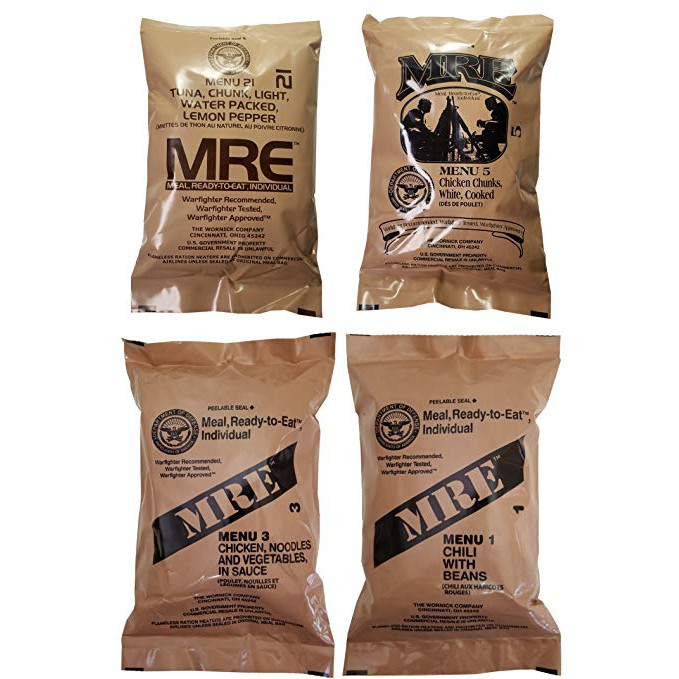 ภาพหน้าปกสินค้าอาหารทหาร MRE USA MENU 1-12