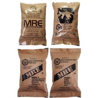 ราคาอาหารทหาร MRE USA MENU 1-12