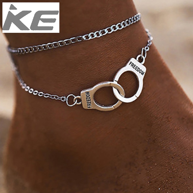 jewelry-handcuffs-letter-double-anklet-silver-chain-multianklet-for-girls-for-women-low-price