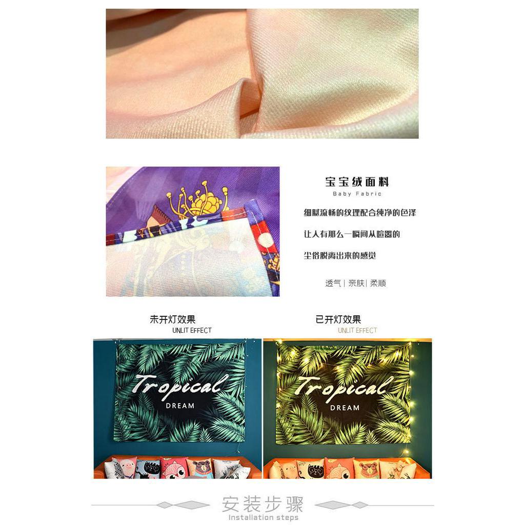 uniq-wang-yibo-star-merchandise-ผ้าพื้นหลัง-สําหรับห้องนอน-หอพัก