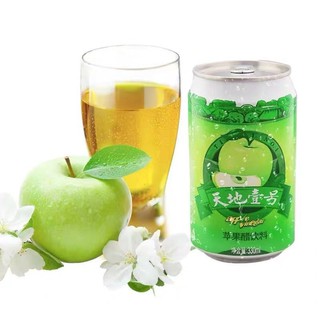 น้ำแอปเปิ้ลเขียวโซดา รสเปรี้ยวซ่าอมหวาน กลิ่นหอมสดชื่น天地壹号苹果醋 330ml