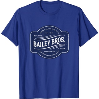 Bailey Brothers อาคารและสินเชื่อ คลาสสิก. เสื้อยืด ผ้าฝ้าย พิมพ์ลาย George Bailey สําหรับผู้ชาย