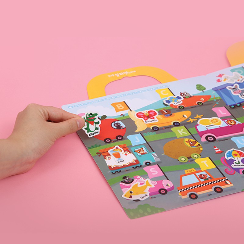 pinkfong-สติกเกอร์-abc-bag-sticker-ลิขสิทธิ์แท้จากเกาหลี