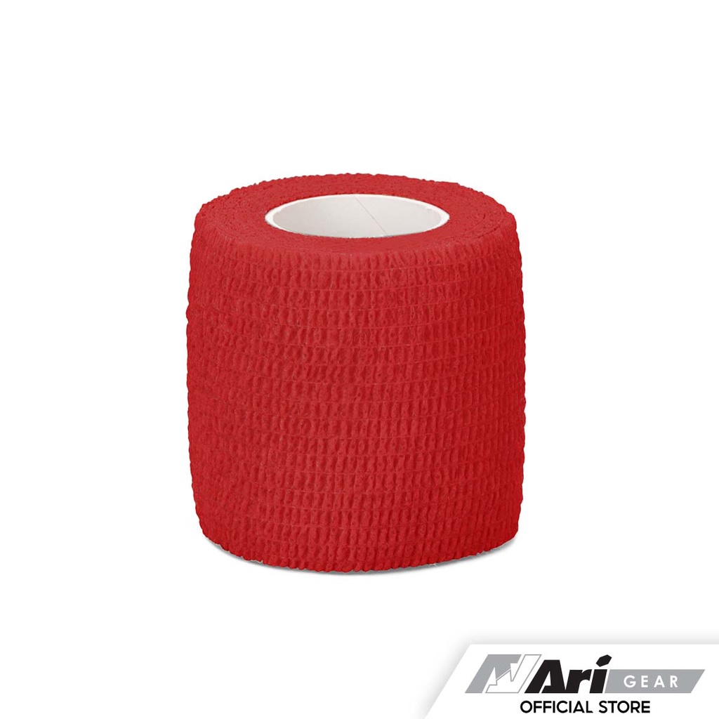 ari-cohesive-sports-tape-red-เทปผ้าล็อค-อาริ-2-นิ้ว-สีแดง