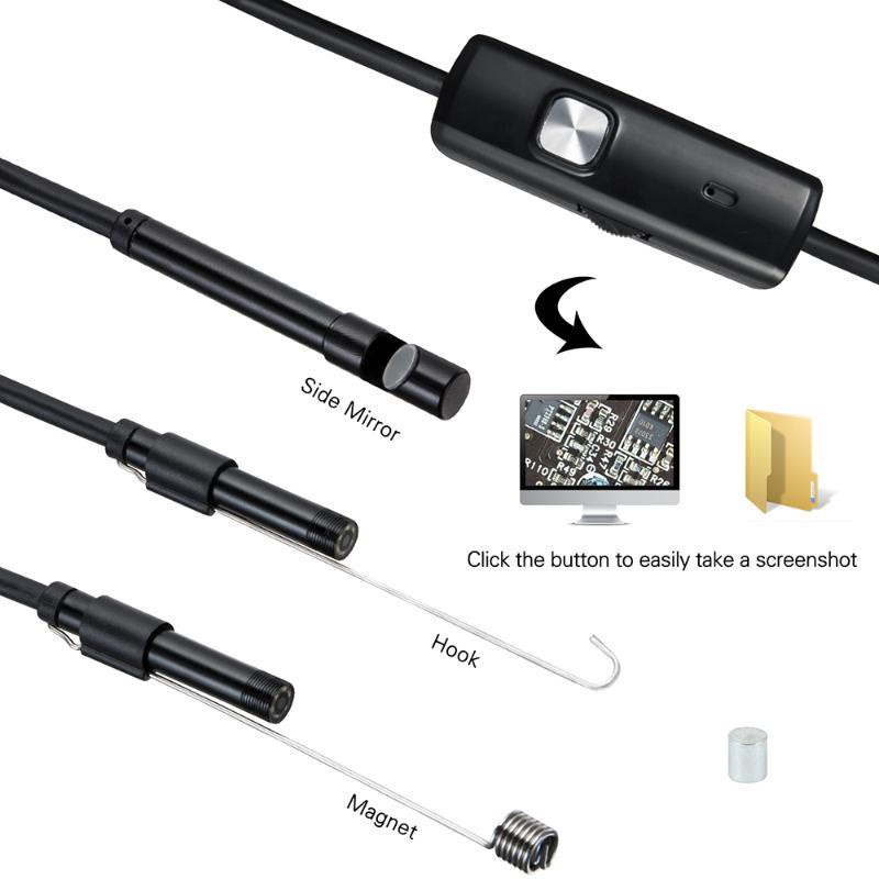 ภาพสินค้า5.5mm Endoscope Camera Hard Cable IP68 Waterproof Inspection Borescope Camera For Android PC Notebook จากร้าน icantaloupear427 บน Shopee ภาพที่ 4