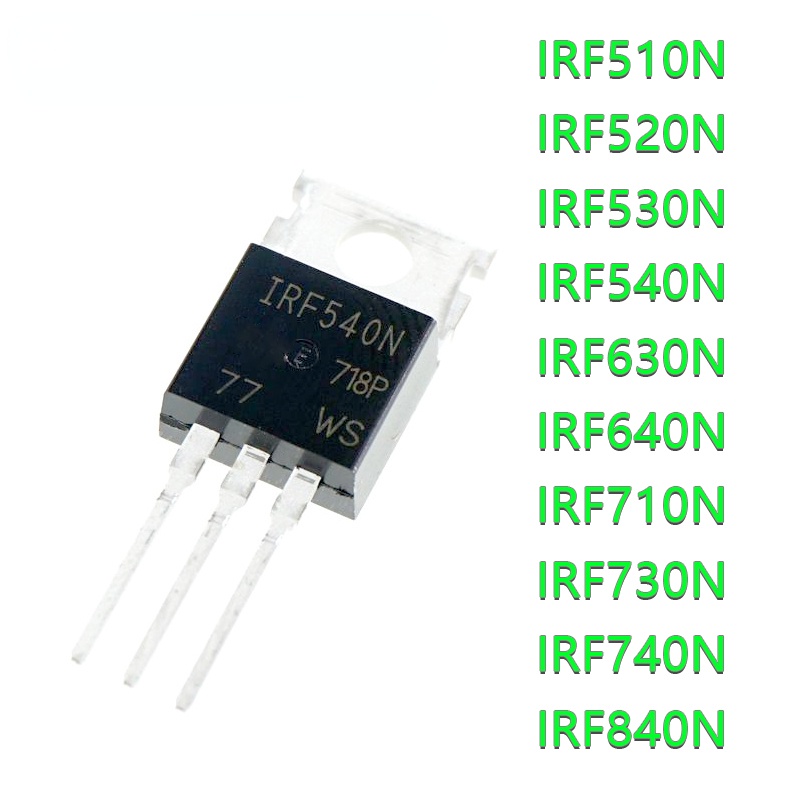 Reland Sun 10 Pièces IRF510 IRF520 IRF540 IRF640 IRF740 IRF840
