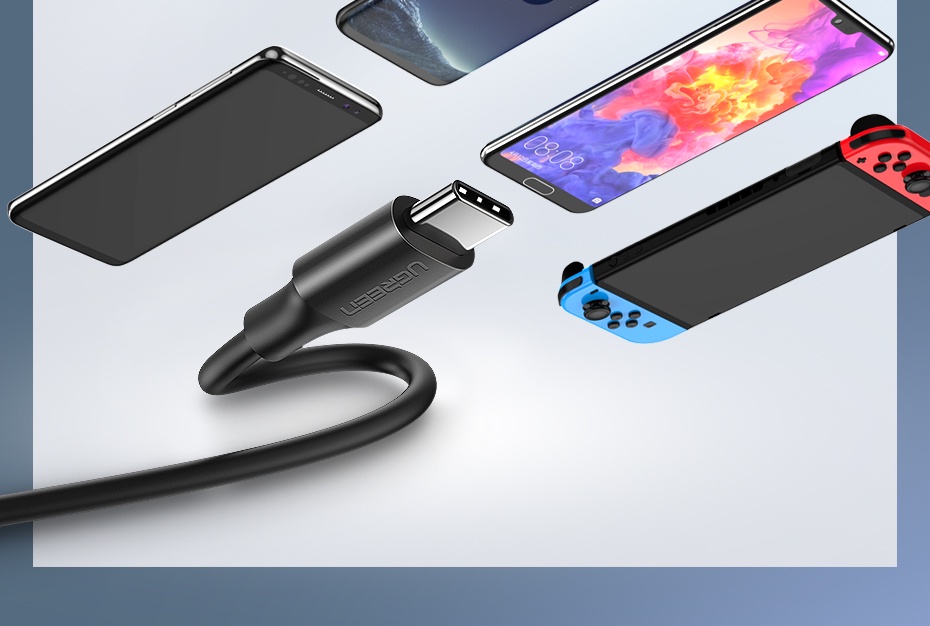 รูปภาพของ Ugreen 60W USB C เป็น Type-C สายชาร์จข้อมูล ชาร์จเร็ว สําหรับ Samsung Macbook HUAWEI