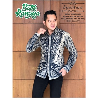 Katun KEMEJA HITAM UNGU Premium BATIK BYANTARA เสื้อเชิ้ตแขนยาว ผ้าฝ้าย สีม่วง สําหรับผู้ชาย