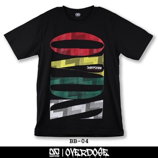 Overdose T-shirt เสื้อยืดคอกลม สีดำ รหัส BB-04(โอเวอโดส)