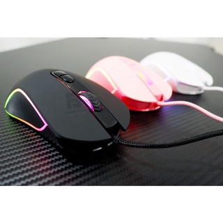 เมาส์เกมมิ่ง NUBWO X43 Balrog Ergonotic RGB Gaming Mouse รูปแบบไฟวิ่งวนแบบRGB เมาส์มาโคร