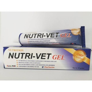 สินค้า Nutri Vet Gel 50 g เจลเสริมวิตามินและแร่ธาตุที่จำเป็นต่อหมาแมว