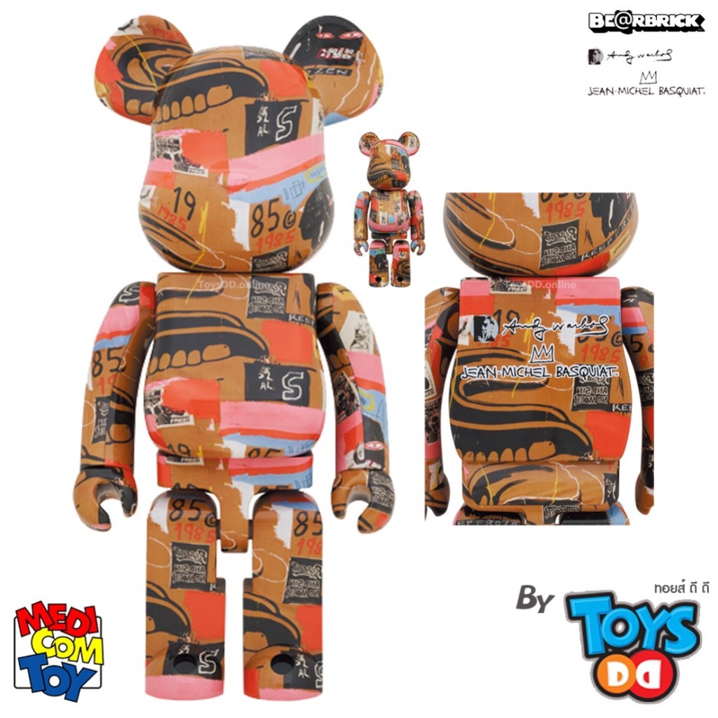 Be@rbrick 1000%, 400% & 100% Andy Warhol x JEAN-MICHEL BASQUIAT #2
