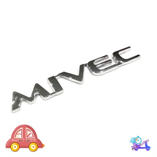 logo MIVEC โลโก้ MIVEC ใส่ MITSUBISHI ชุปโครเมี่ยม มีบริการเก็บเงินปลายทาง