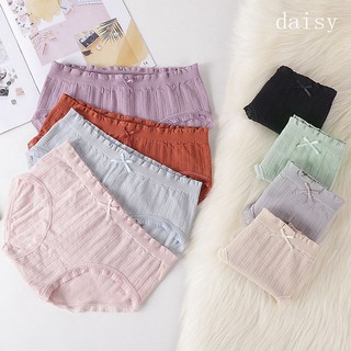 (5 pieces)Womens panties！Breathable ladies panties，กางเกงในผู้หญิง！