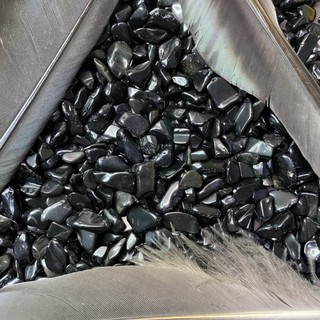 💎 หิน ออบซิเดียน Obsidian6-9มิล 100g. หินอัคนี หินสีดำ หินศักดิ์สิทธิ์ หินนำโชค เศษหิน เศษพลอย พร็อพถ่ายรูป แคคตัส DIY