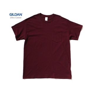 ภาพหน้าปกสินค้าGildan® Ultra Cotton™ Adult Short Sleeve Pocket T-Shirt Maroon เสื้อยืดมีกระเป๋า - มารูน ที่เกี่ยวข้อง