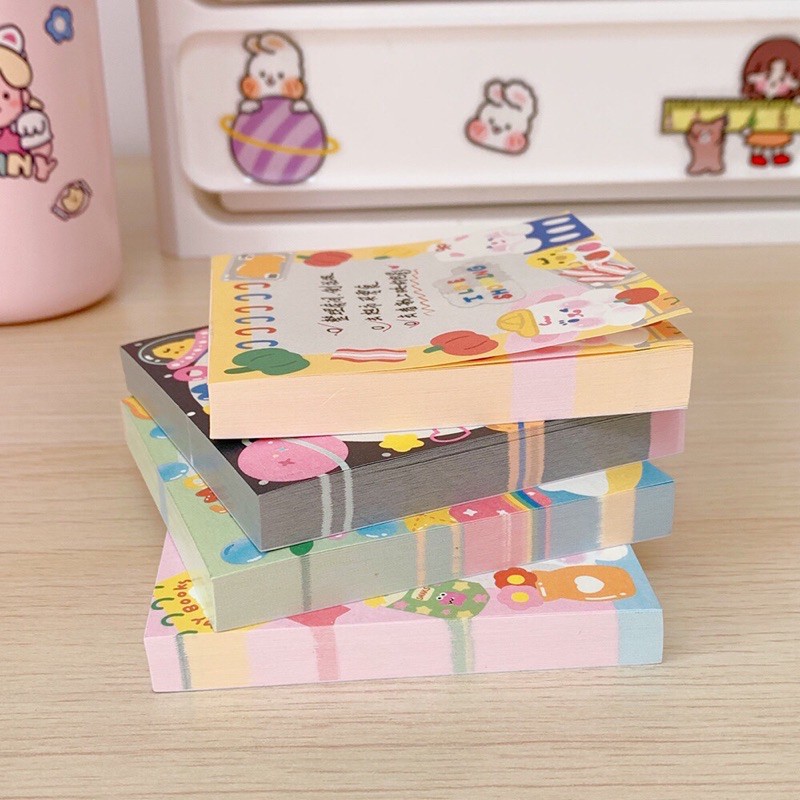 พร้อมส่ง-กระดาษโน้ต-กระดาษ-notepad-กระดาษโน้ตเกาหลี