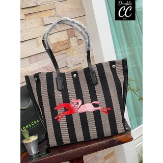 (แท้ 💯%‼ Factory) 💕 Longchamp Essential Stripes shoulder bag