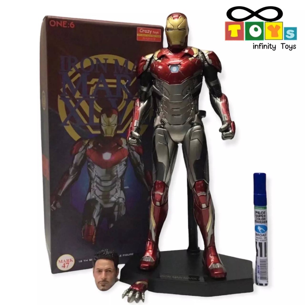 model-ironman-mark47-crazytoy-slace-1-6-ไอร่อนแมน