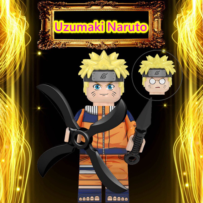 uzumaki-ของเล่นตัวต่อฟิกเกอร์ขาเล็ก-zabuza-jiraiya-เสริมการเรียนรู้เด็ก