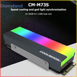 Dom Coolmoon cm - M 7 S M . 2 Ssd ฮีทซิงค์ระบายความร้อน 2280 Argb