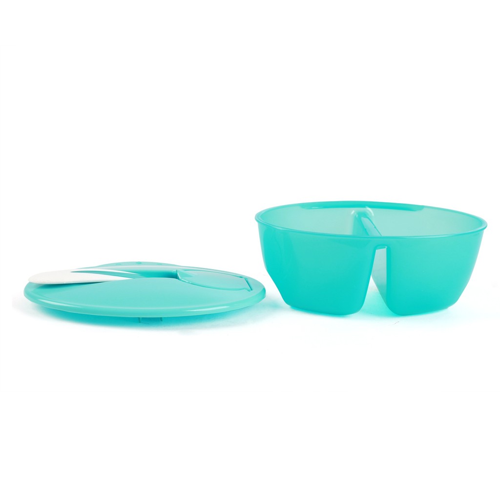 ราคาพิเศษสุดสุด-nanny-ชามป้อนอาหารเด็กแบ่งช่อง-ช้อน-two-compartment-bowl-with-spoon-รุ่น-n105-c