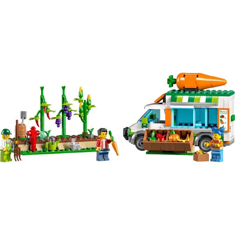 lego-city-farmers-market-van-building-kit-60345-เลโก้ใหม่-ของแท้-กล่องสวย-พร้อมส่ง